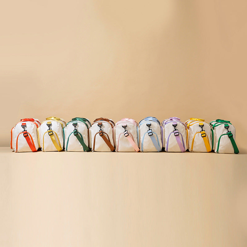 New foldable large-capacity short-distance travel bag, wet and dry separation fitness bag, swimming bag, hand luggage bag.