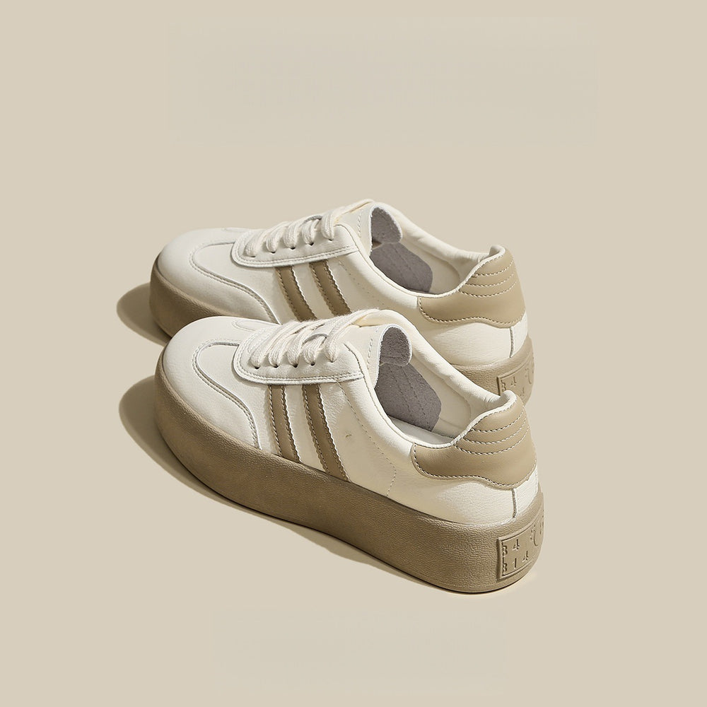 Best selling german training shoes breathable thick sole white women's shoes 2025autumnew arrivaleasiest for match women's casual sports board shoes