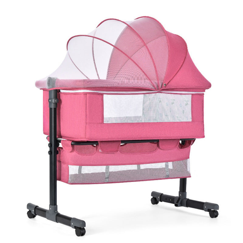 Movable game crib foldable patchwork large bed portable baby bed baby rocker changing table newborn
