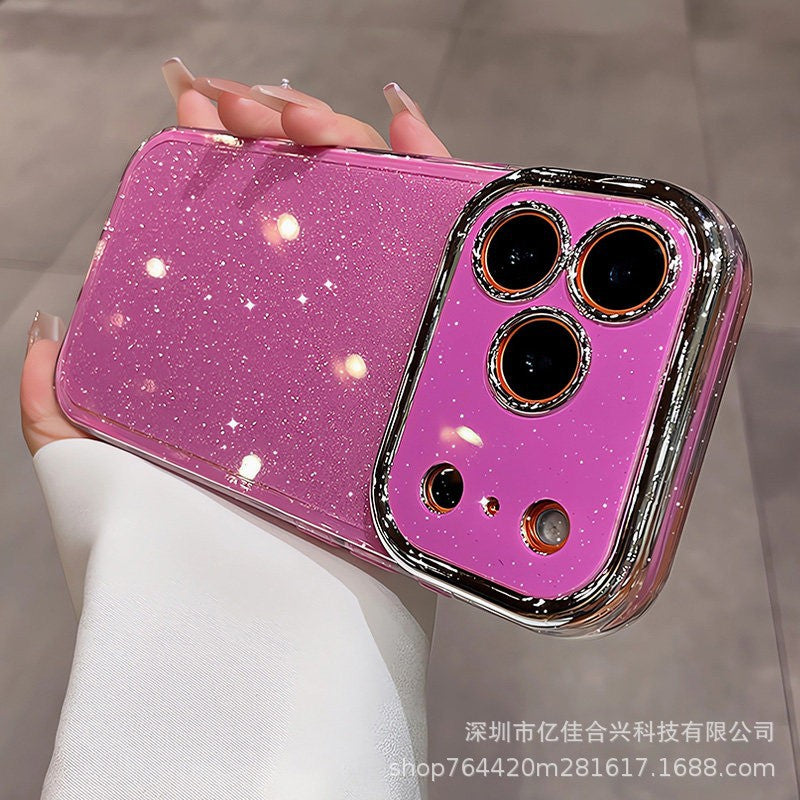 Jelly glitter: instantly transform your phone with 17 large view windows - iphone 16 pro max case, apple 17 trending protective cover