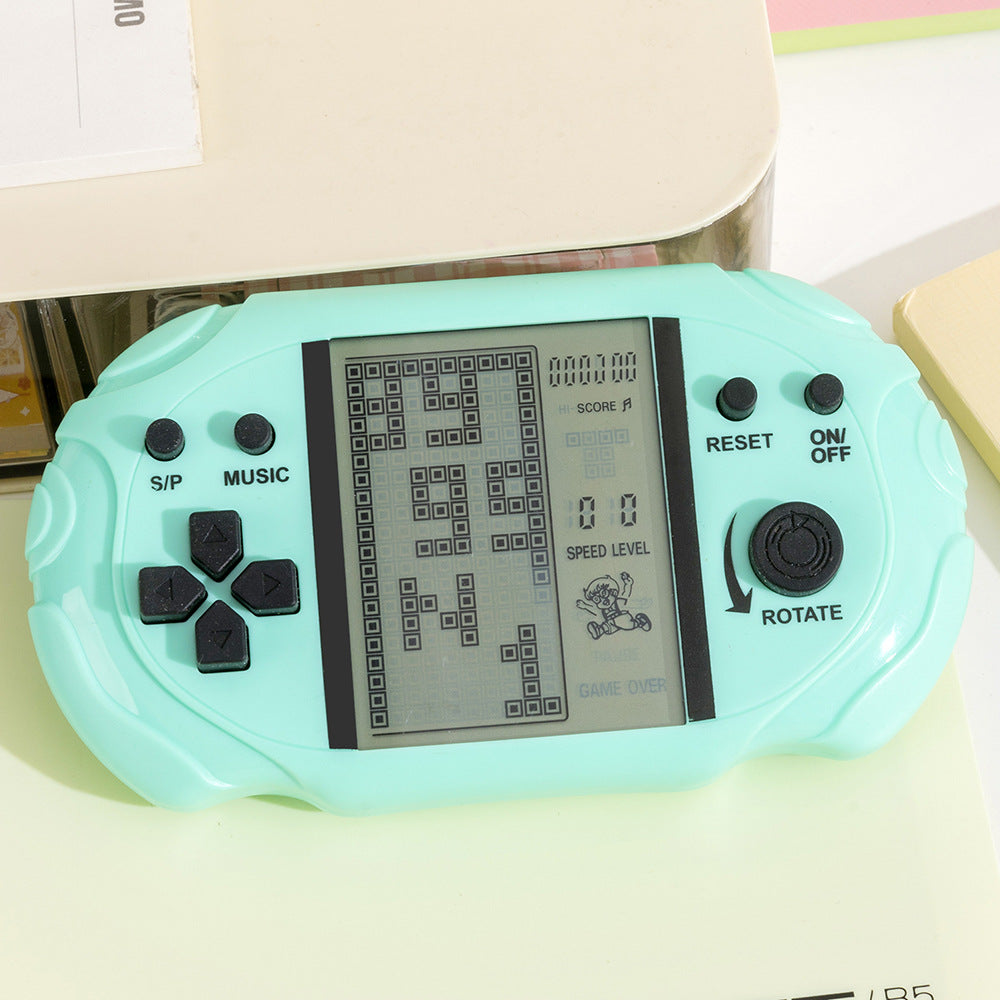 New large-screen tetris game console - classic arcade game for kids - handheld electronic toy