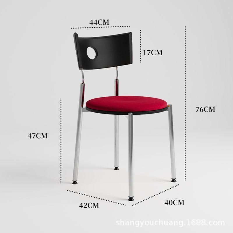 Used dining chairs, durable solid wood dining table and chairs, designer influencer minimalist high-end wabi-sabi style french retro chairs