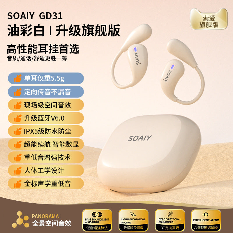 Sony Ericsson GD31 ear-hanging wireless Bluetooth headset air bone conduction open not in the ear 2025 new model