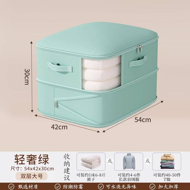 Perspective down jacket quilt vacuum compression storage bag clothing finishing wardrobe bag large capacity quilt packaging