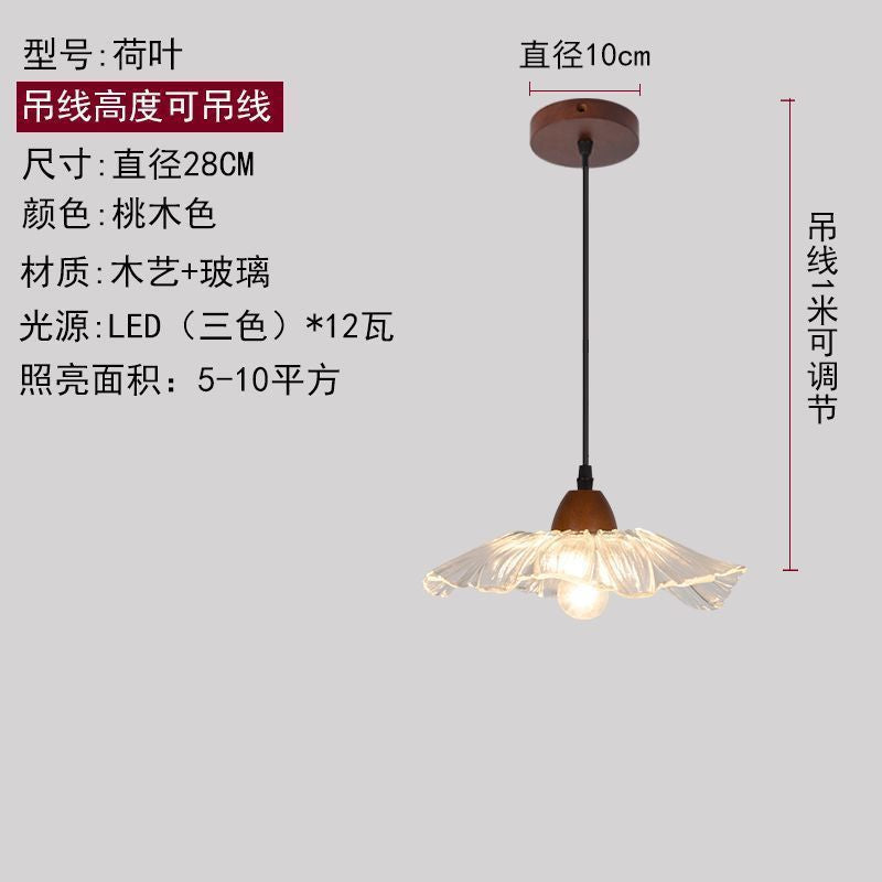 Medieval style lamps bedroom bedside small chandelier bedside table retro restaurant aisle new chinoiserie single head long hanging lamp