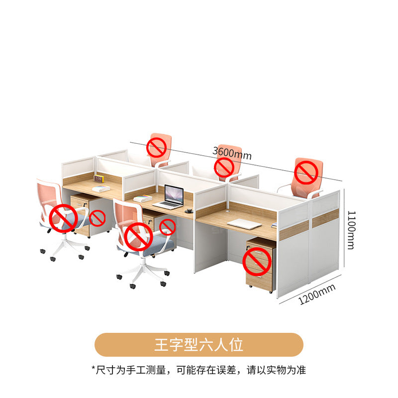 Saint li office desk set - minimalist executive computer desk, chair, partition, booth, and workstation