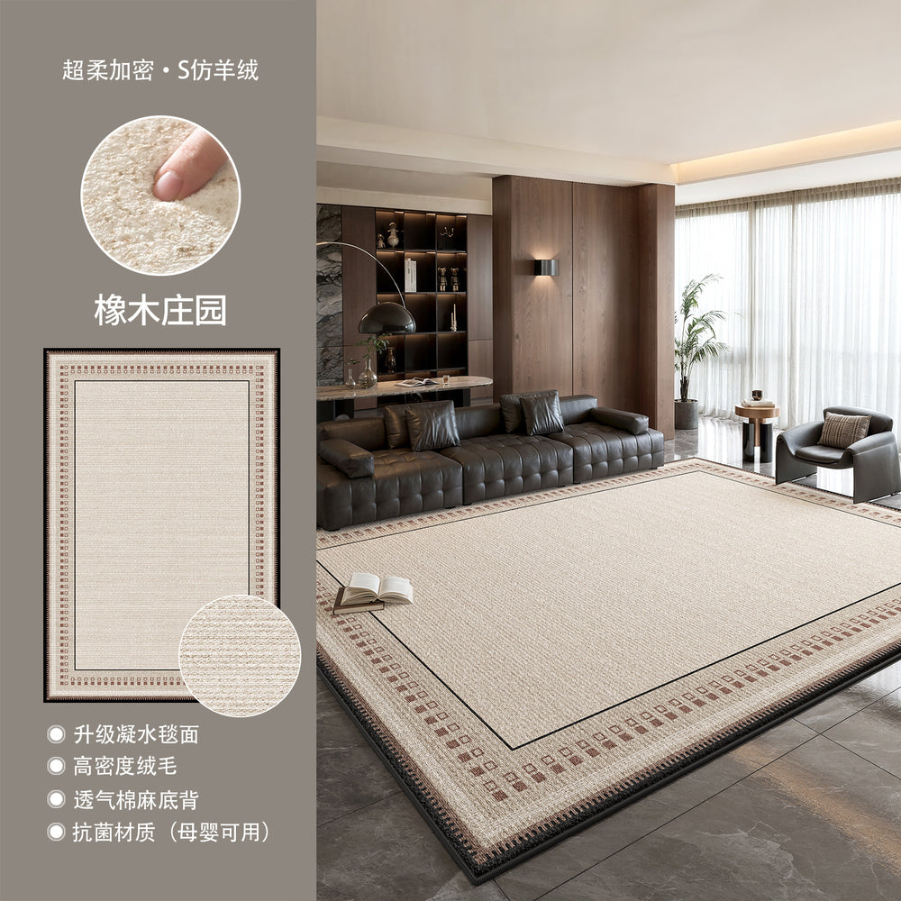Distributed carpet living room crystal velvet thickenedwaterproof anti-fouling for home bedroom sofa coffee table floor mat large area full paving