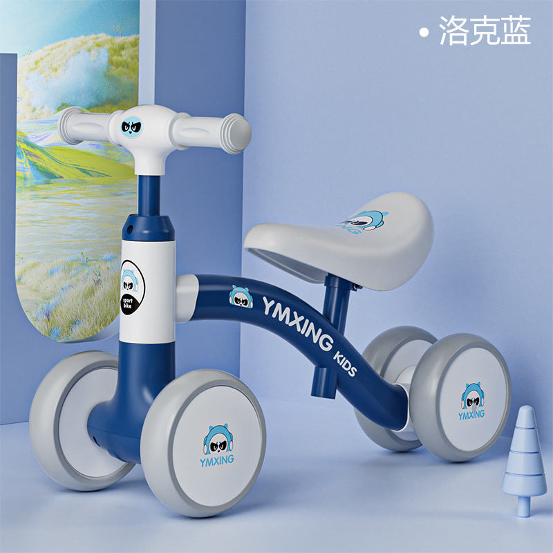 New children's balance car 1 - 3-year-old baby walker without pedals Boys and girls coasting four-wheel coasting balance car