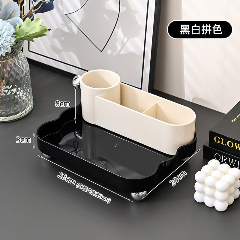 Entrance sundries storage box Office desktop storage set Dresser storage holder Makeup brush storage bucket Pen holder