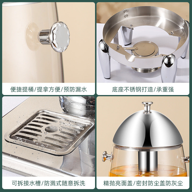 Coffee tripod, restaurant commercial beverage bucket Stainless steel visual beverage machine Juicer Korean, juice tripod