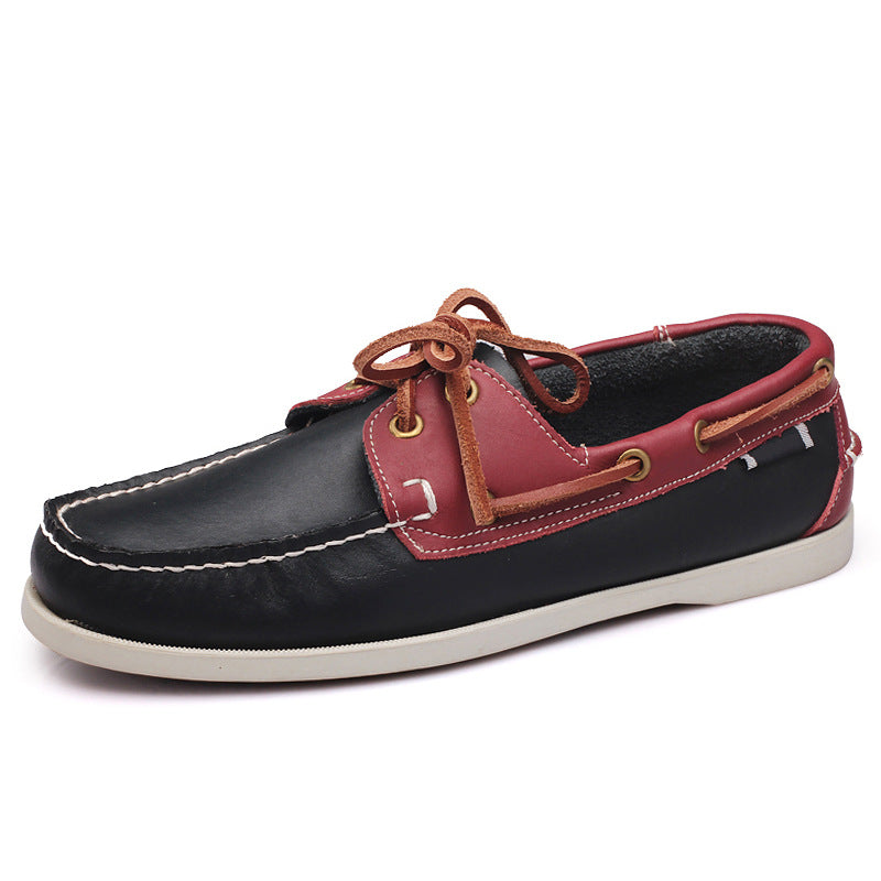 Sailboat shoes men's genuine leather easiest for match british style casual men's shoes classic trendy handmade new arrival breathable low ankle men's shoes