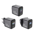 New 45w smart ai digital display charger - foldable gan fast charging adapter for laptops and tablets