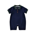 Newborn baby boy romper - short sleeve, lightweight summer style, infant triangle bodysuit, trendy & stylish outfit for outdoor wear