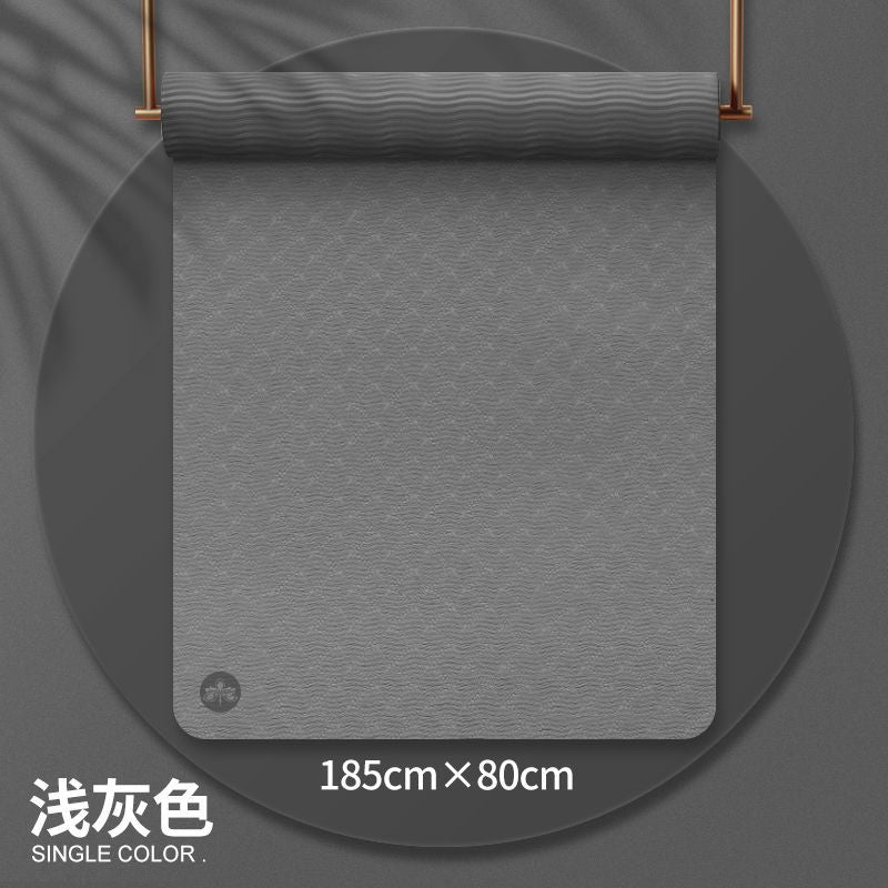 Non-slip yoga mat fitness mat home use shock absorption silent thickened indoor tpe soundproof dance mat for women
