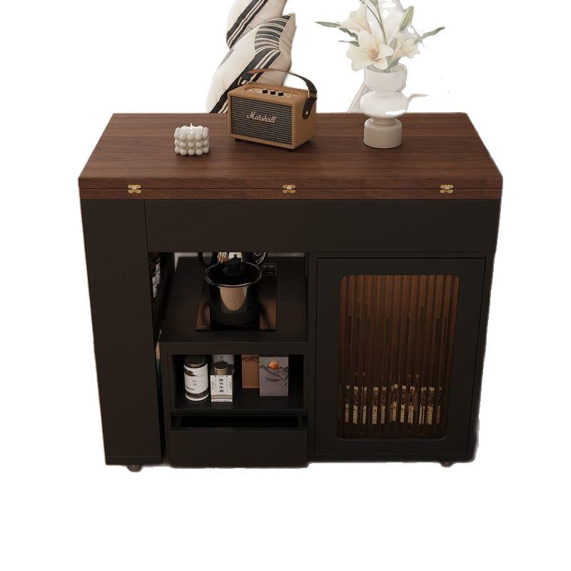 Modern minimalist tea table sintered stone coffee table living room home tea table multifunctional tea brewing table balcony tea table and chairs