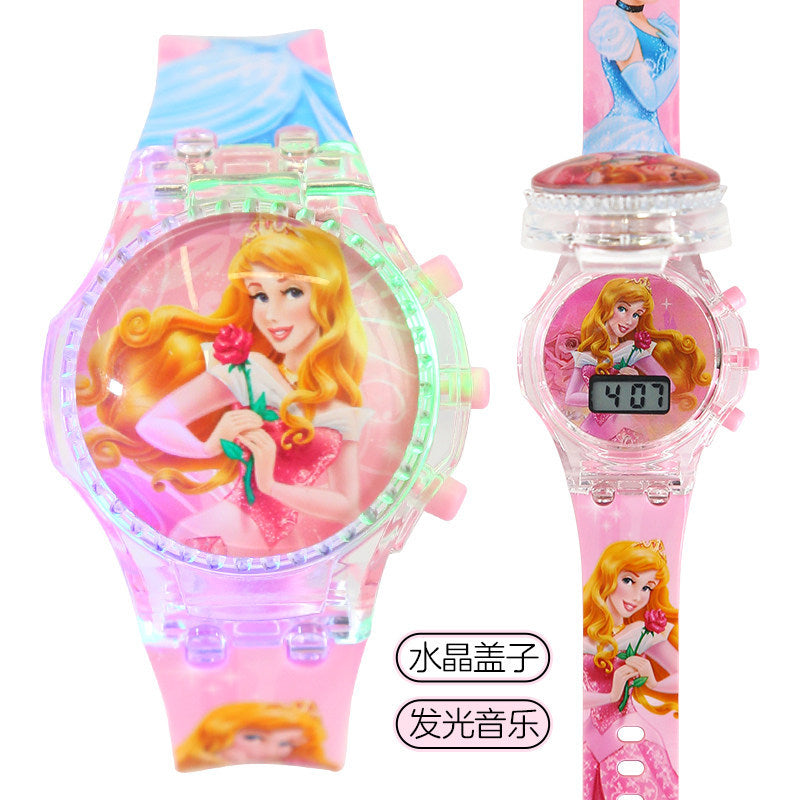 Kids' spider-man watch for boys - zettai revice & ultraman trigger style - flashing, drop-proof, electronic, luminous, and waterproof - perfect for preschoolers!