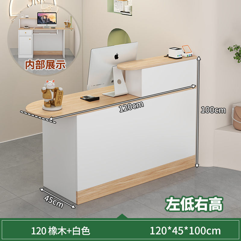 Bar counter, cashier counter, small casual modern convenience store, milk tea shop, reception desk, hair salon, clothing store counter, front desk
