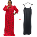 supply robe african long skirt women's fancy party lacedress big sale