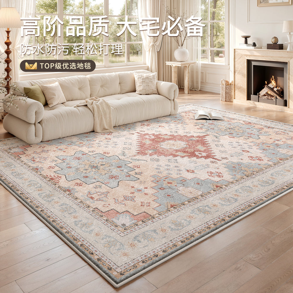 Carpet living room foldable cross-border  persian washed imitation cashmere retro easy-care household bedside mat