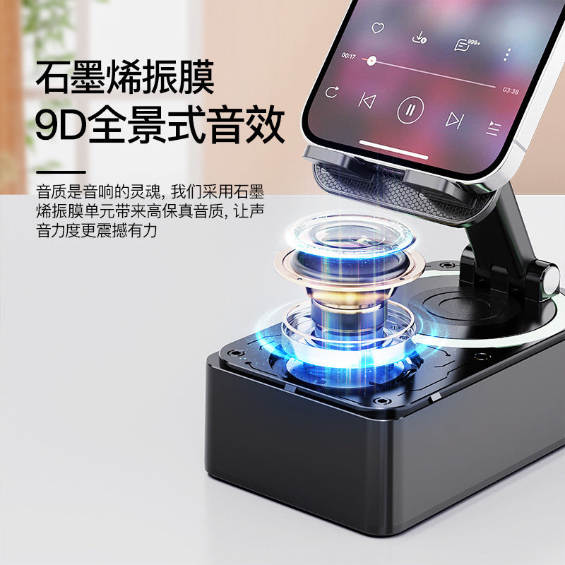 hot-selling desktop live streaming stand - multifunctional 3-in-1 power bank, bluetooth speaker, and phone holder - wholesale