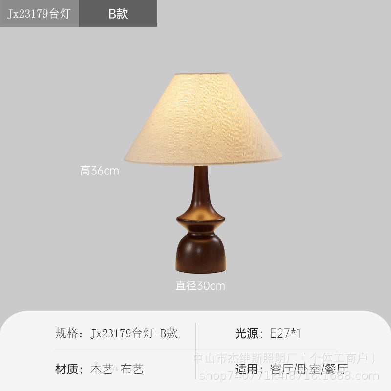 Vintage-inspired solid wood table lamp with floral fabric shade - perfect for bedroom, bedside, b&b, study, and ambiance lighting. direct from the manufacturer