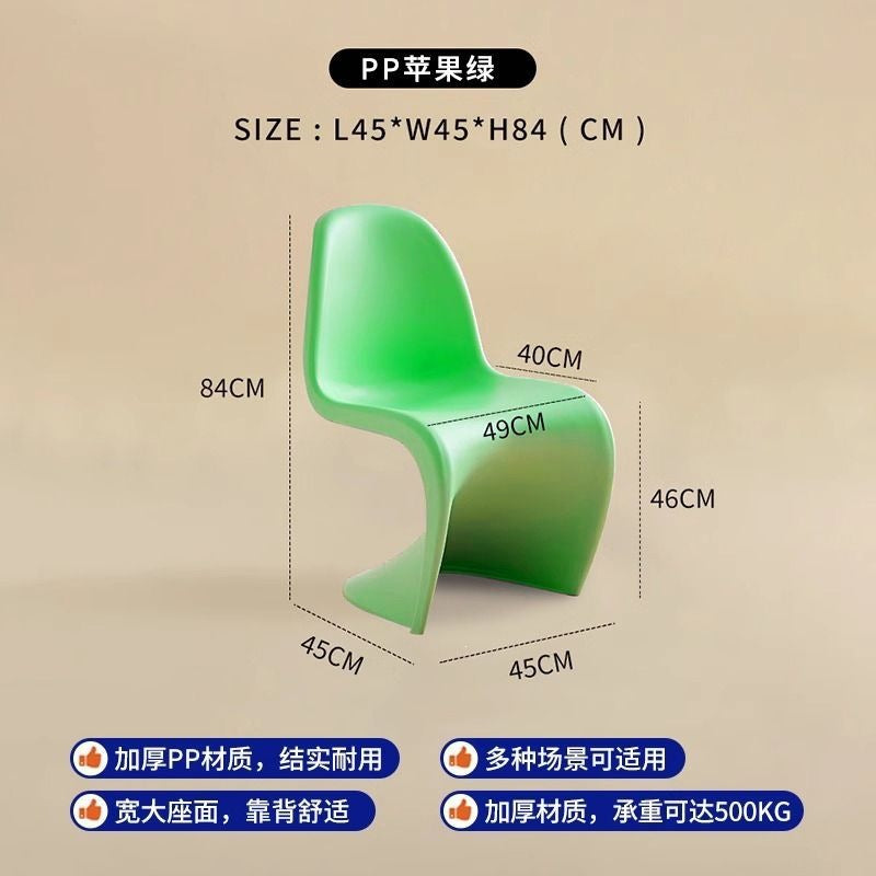 For home backrest chair stackable restaurant popular makeup chair casual creative dining chair sitting negotiation office chair