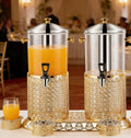 Commercial stainless steel self-service beverage dispenser, 8l european-style cold drink & juice machine, hotel & restaurant water dispenser