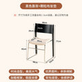 Retro wabi-sabi style magu chair small apartment medieval back dining table and chair fabric upholstered stackable casual dining chair