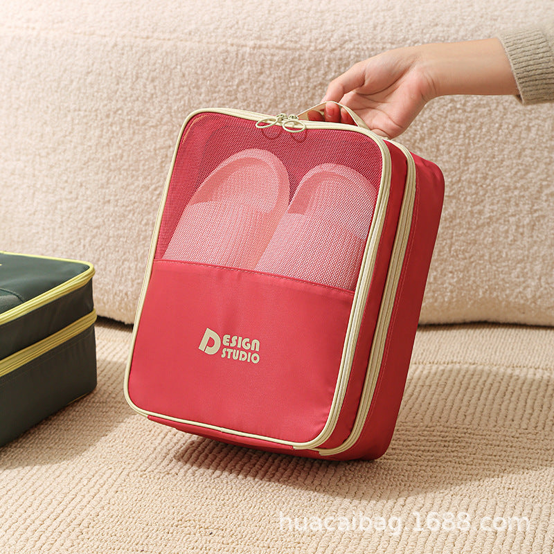 Dopamine twill shoe box dust-proof thickened storage bag can hold three pairs of shoe storage bag large-capacity storage shoe box