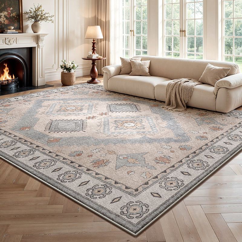Carpet living room foldable cross-border  persian washed imitation cashmere retro easy-care household bedside mat