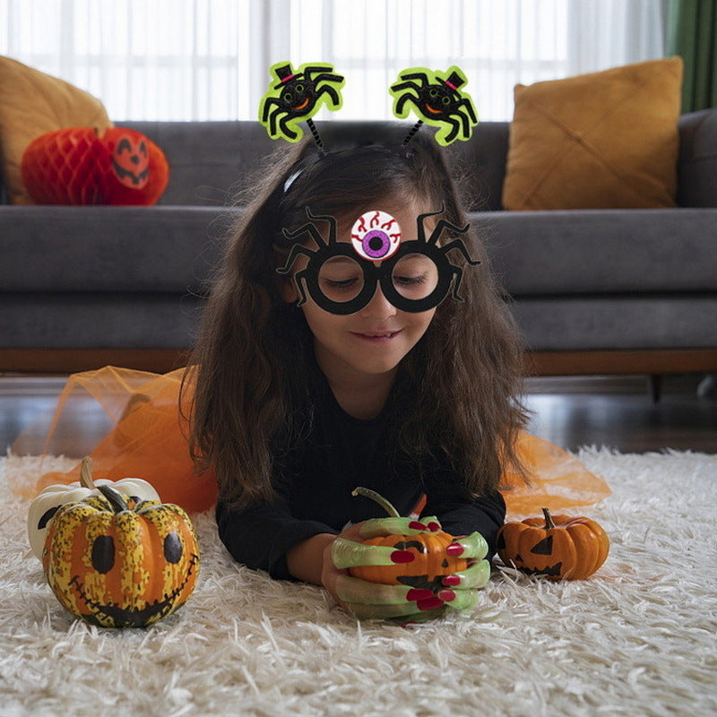 Halloween Pumpkin Glasses Kids Adult Ghost Festival Party Decorations Photo Props Funny Glasses Frames
