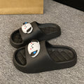 Eva thick sole slippers women's home indoor home outwear non-slip deodorizing filter bathroom bathing stepping on shit cartoon sandals