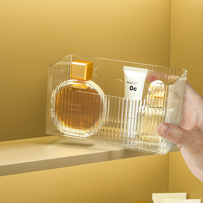 Bathroom mirror cabinet storage box comb dressing table storage rack cosmetics and skin care products compartment bathroom cabinet wall hanging