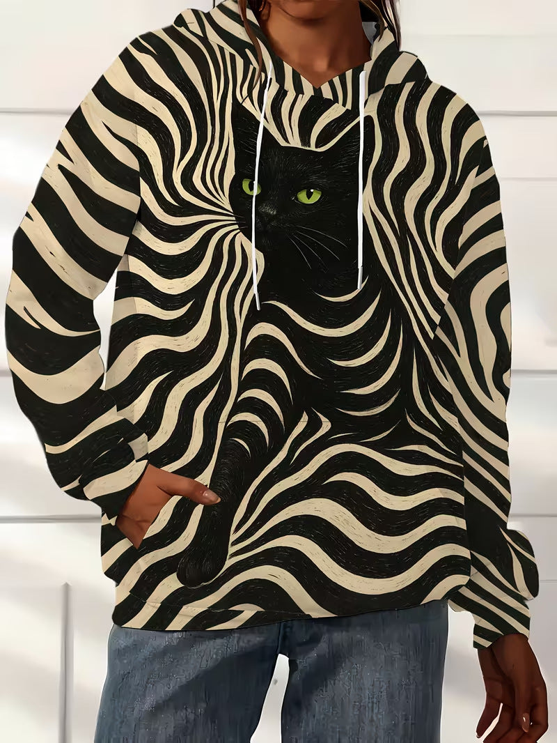 hot-selling women's hoodies, new casual loose long-sleeved hooded sweatshirts, dropshipping available