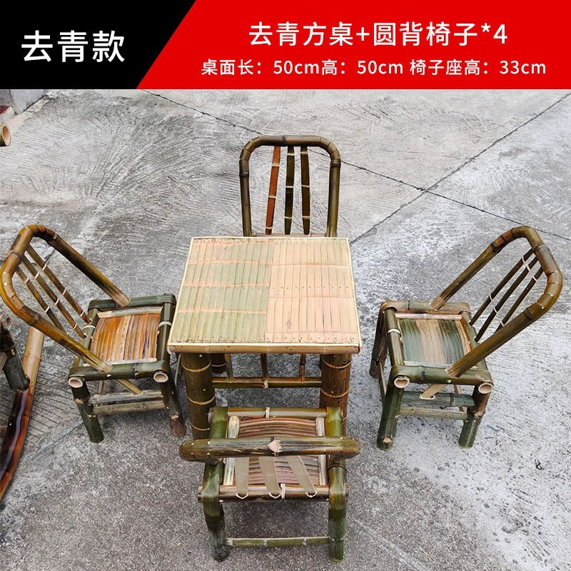 Bamboo chair, bamboo table, bamboo stool, back chair, handmade for homekids small bamboo stool, woven jiangxi rural old-fashioned bamboo chair and stool