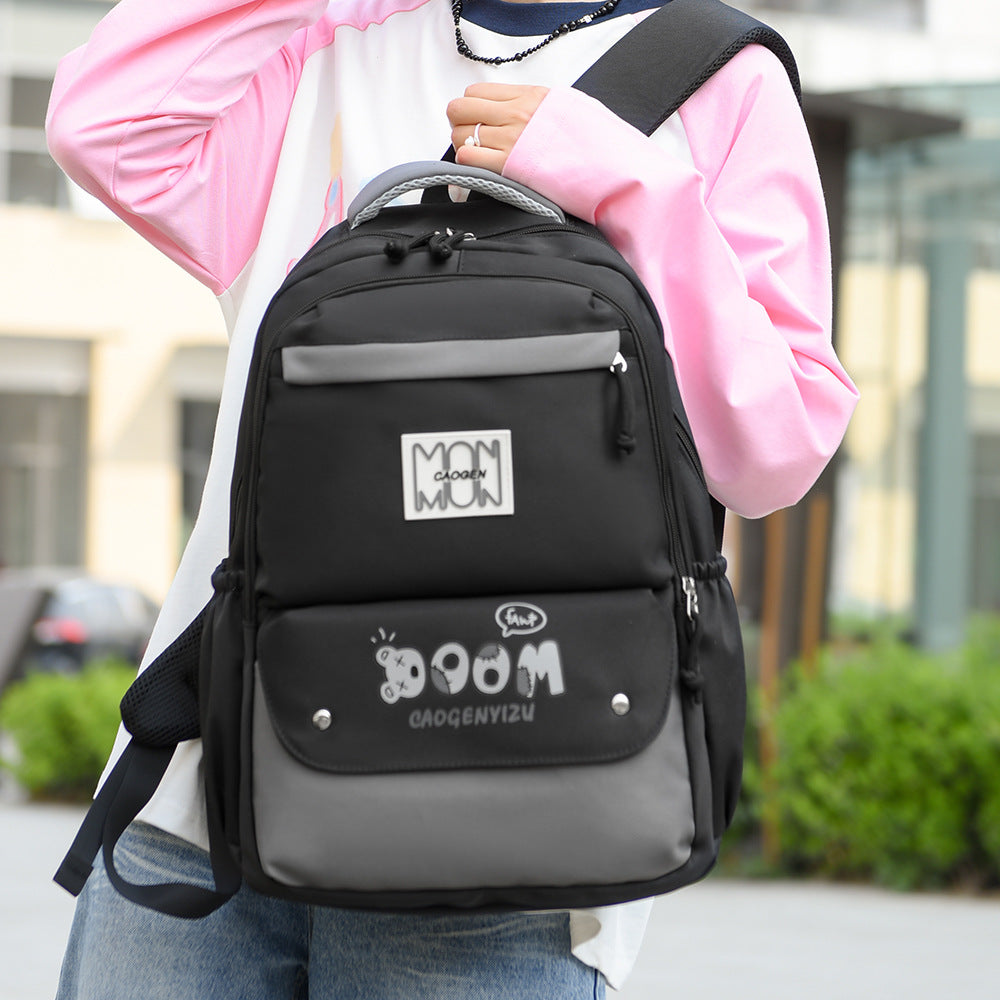 Cross-border new backpack casual versatile trend women's bag junior high school college student college style schoolbag casual backpack