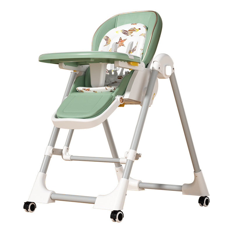 Baby Dining Chair Eating Chair Multifunctional Foldable Home Portable Baby Dining Table Seat Children's 2-in-1 Rocking Chair