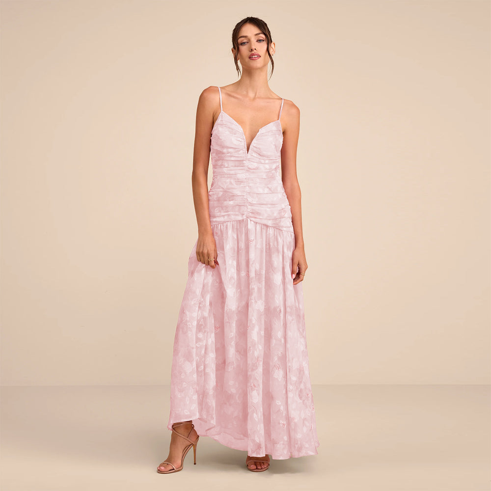 C7749 cross-border    new women's french style floral print elegant vacation dress