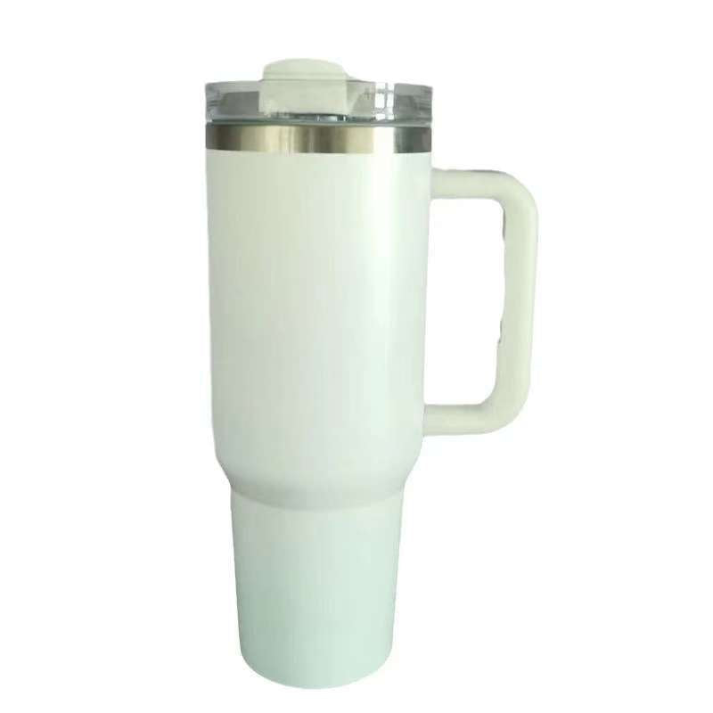 304 stainless steel thermos cup 40oz first generation car cup straw ice cup car large capacity handle cup