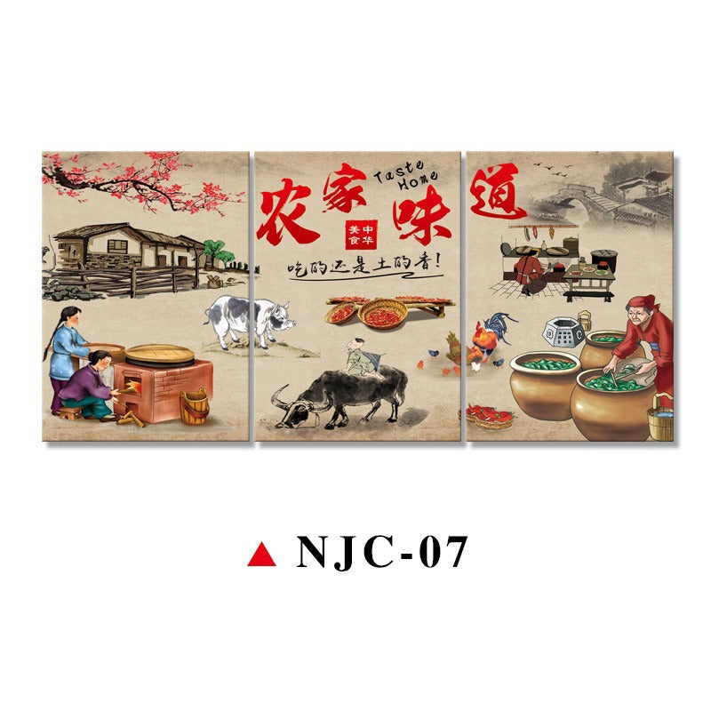 Hotel box wall decoration painting creative agritainment wall mural restaurant catering shop farmyard room painting