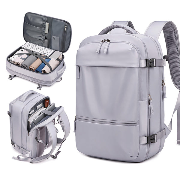 New backpack women's travel light short-distance luggage schoolbag dry and wet separation business trip computer bag men's backpack