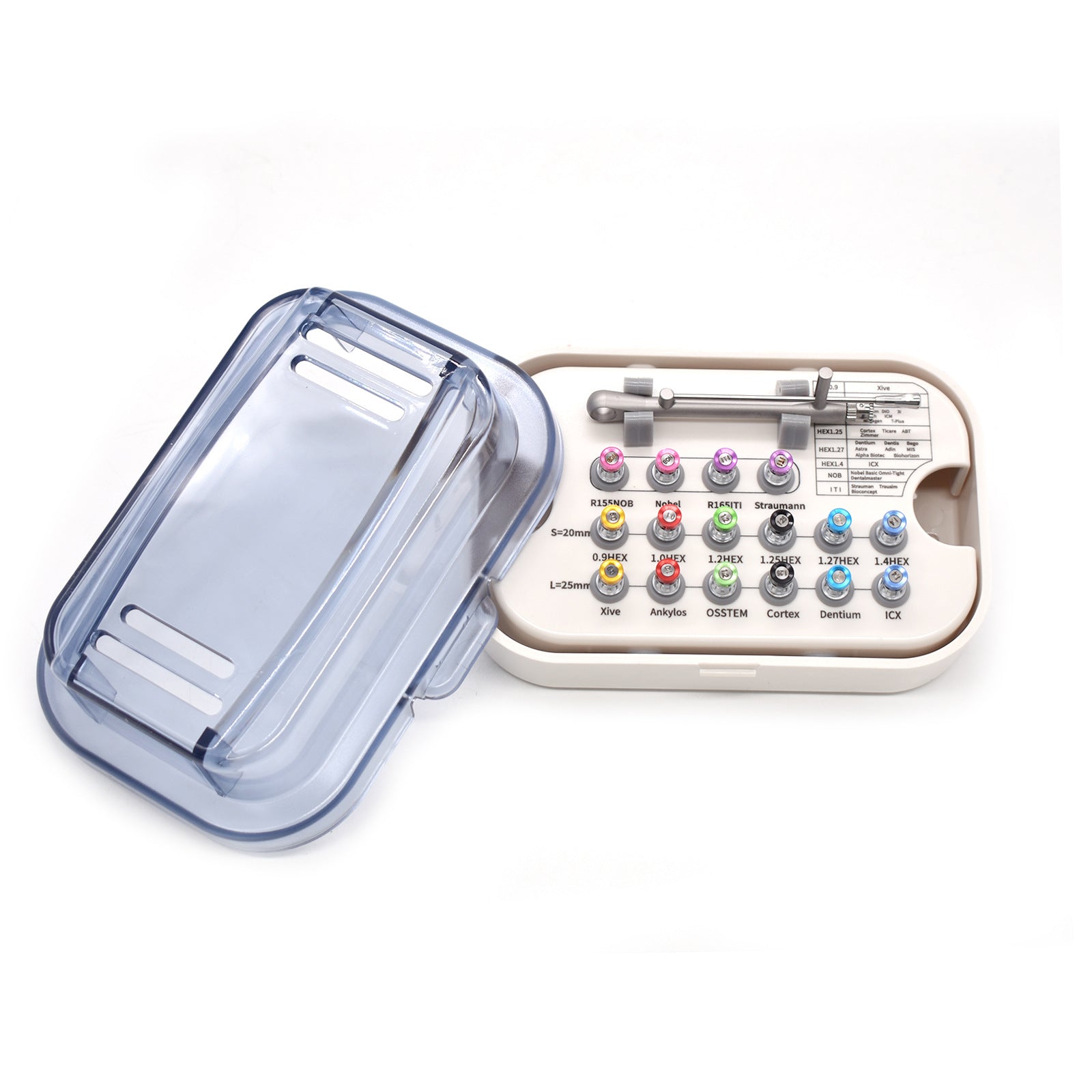 Dental implant universal tool box, multi-functional oral restoration torque wrench for Denteng ITI Aozentai