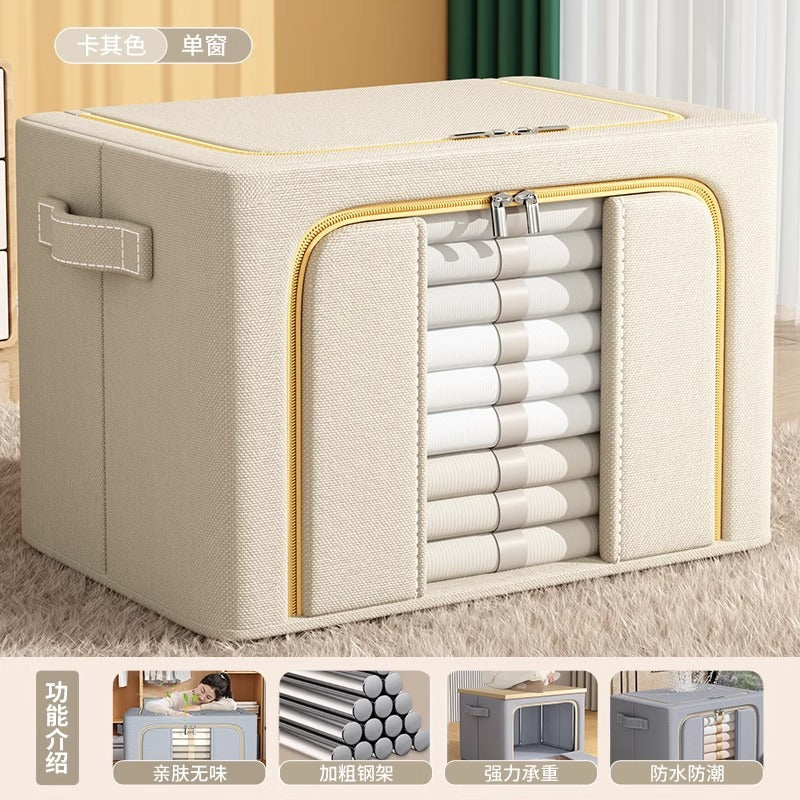 Customized storage box Household large-capacity bedroom clothes quilt organizing box Folding clothes storage cabinet Locker