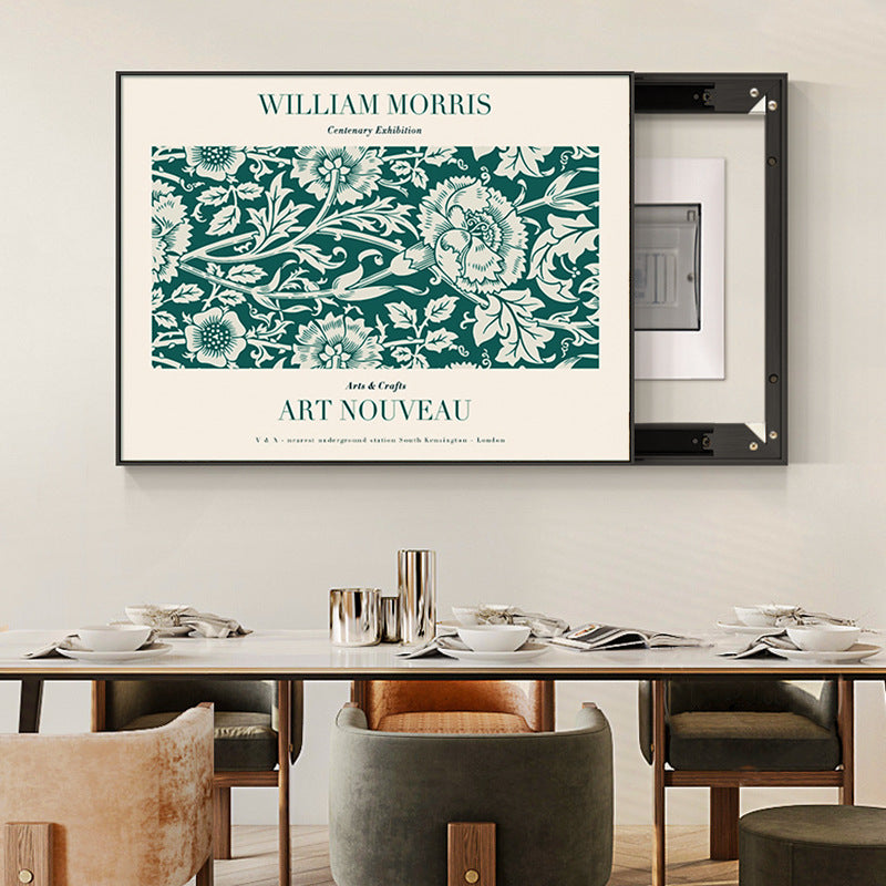 Nordic wind meter box decorative painting niche art distribution box blocking mural weak electric box power switch hanging painting