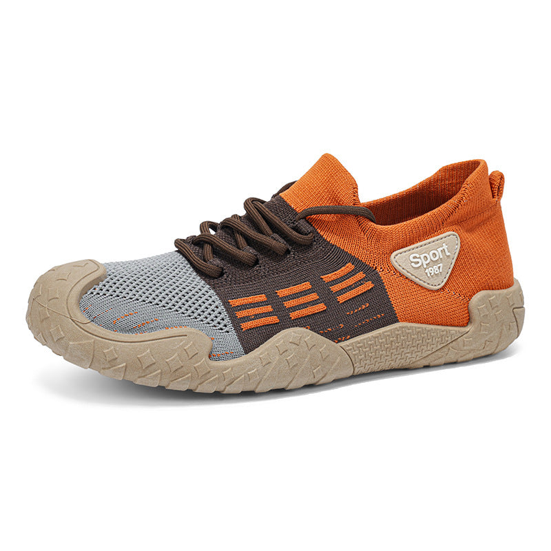 New summer breathable thin sock shoes men's casual versatile lightweight anti-slip running sports mesh shoes