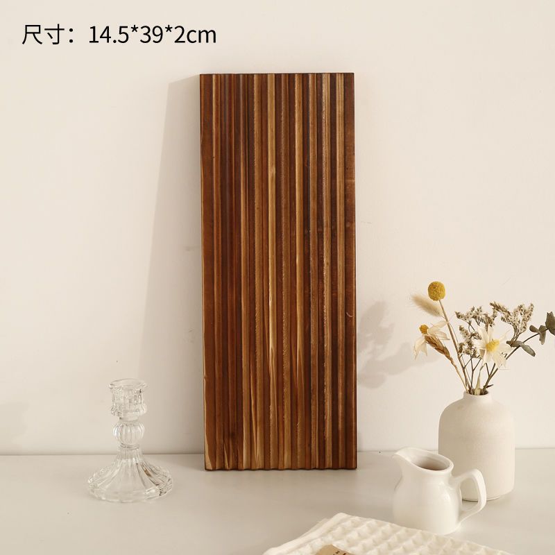 Nordic irregular plate dinner plate western food plating simple solid wood tray ornament for home korean style ins style