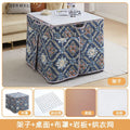 Sintered stone folding fire table - new winter square heating dining table for rental housing, dorms, and home study