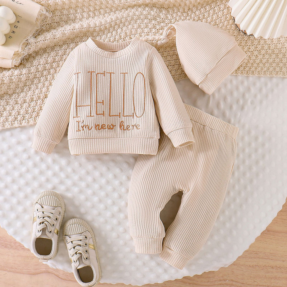 Children's clothing shein cross-border girl suit helloletterlong sleeves jumpsuit