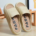 2024 new korean style men's slippers - trendy outdoor & indoor, bathroom-friendly, non-slip, thick-soled, wear-resistant men's sandals