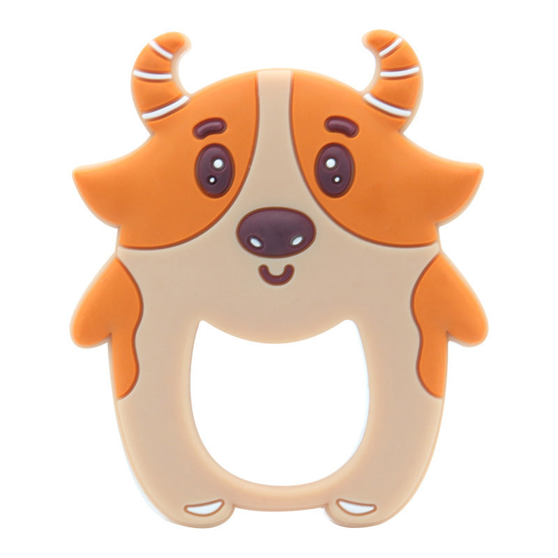 Car Epoxy Toothpaste Food Grade Silicone Teething Toy Baby Teething Grinder Baby Epoxy Dinosaur Bite Glue Play More